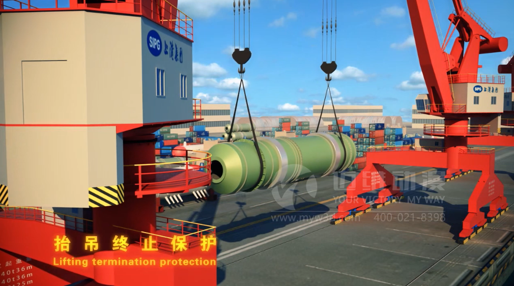 門機(jī)抬吊控制系統(tǒng)三維動(dòng)畫 門機(jī)抬吊控制系統(tǒng)三維動(dòng)畫