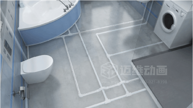 三維動(dòng)畫如何重塑管道行業(yè)營銷格局？深度解析家裝管材3D可視化傳播利器(圖6)