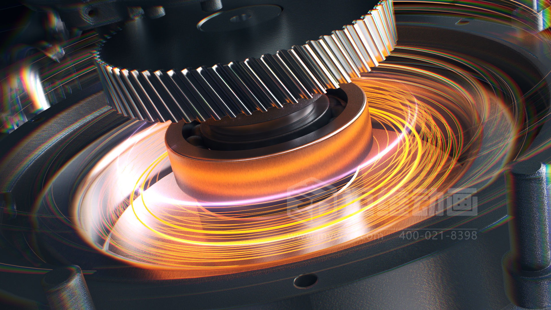 壓縮機(jī) “透視” 震撼來(lái)襲！三維動(dòng)畫(huà)拆解內(nèi)部結(jié)構(gòu)，系統(tǒng)原理看得見(jiàn)，核心材質(zhì)細(xì)節(jié)拉滿！(圖3)