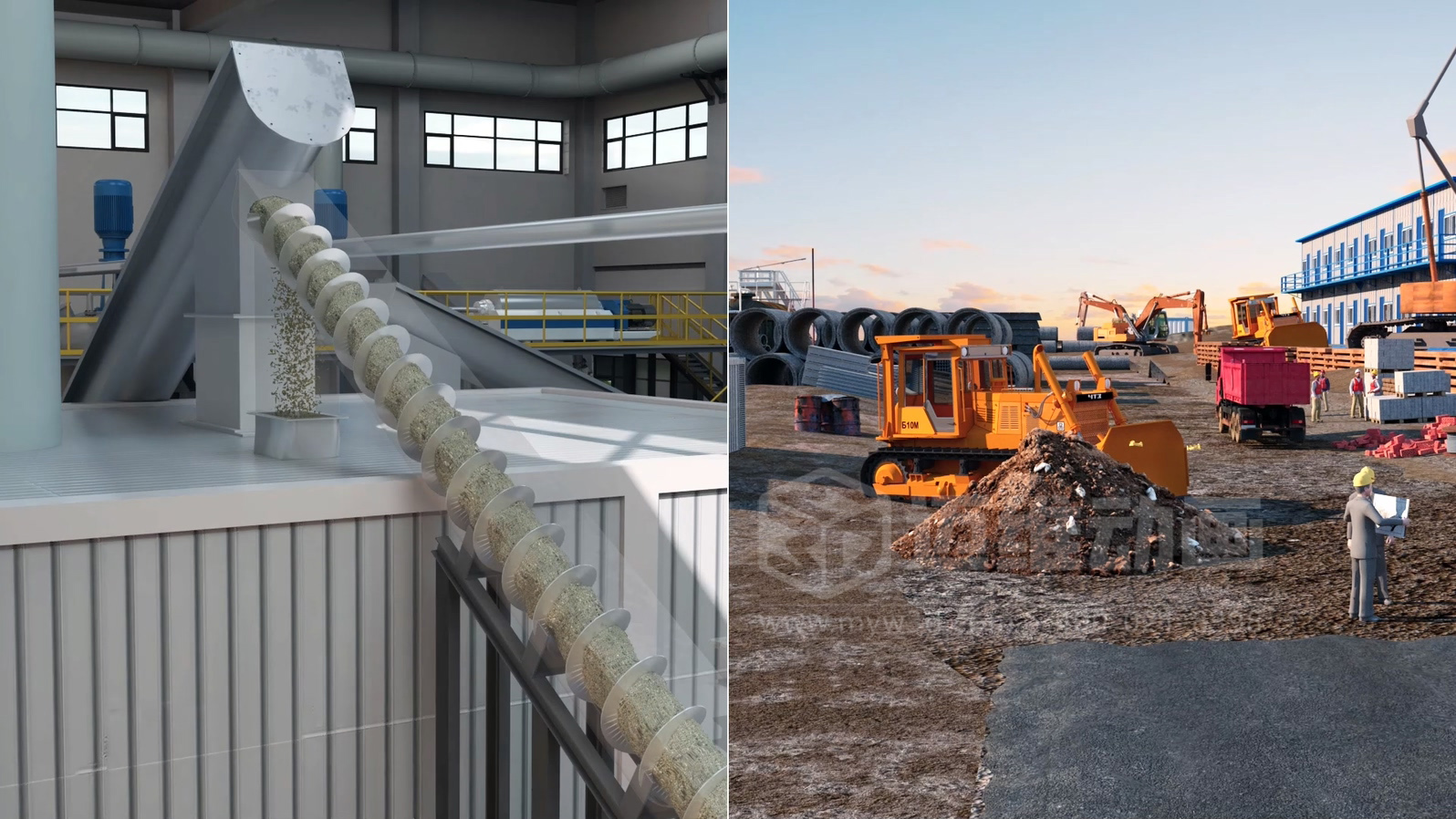 餐廚垃圾處理工藝三維動(dòng)畫(圖7) 餐廚垃圾處理工藝三維動(dòng)畫(圖7)